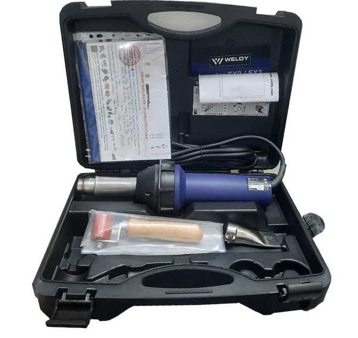 Máy hàn bạt nhựa cầm tay Weldy HT 1600W chuyên hàn bạt nhựa, màng nhựa.