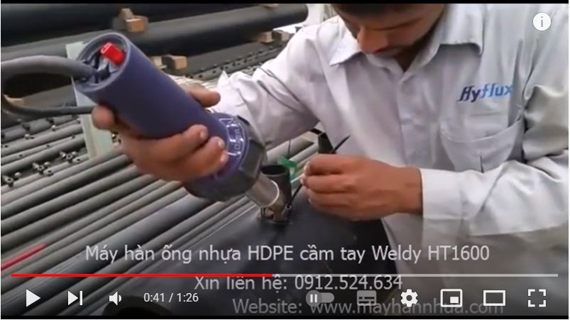M&aacute;y h&agrave;n ống nhựa HDPE cầm tay