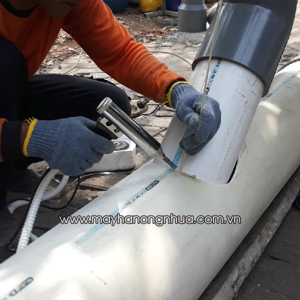 M&aacute;y h&agrave;n ống nhựa PVC cầm tay DSH