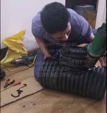 M&aacute;y h&agrave;n đ&ugrave;n LST 600B h&agrave;n ống nhựa HDPE